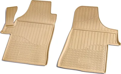 Obrázok produktu pre Gumové predné rohože pre MERCEDES Vito Viano W639 | 2003-2014 | béžové s okrajom