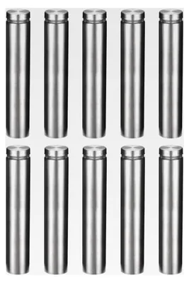 Produktbild von 10 Stück Wandhalterung für Schilder mit Abstandsschrauben und Abstandshaltern 3/4 Durchmesser x 4" (19x100mm)
