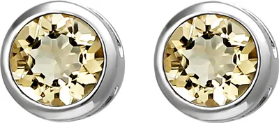 Produktbild von JOBO Ohrstecker 925 Sterling Silber 2 Citrine orange Ohrringe
