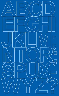 Produktbild von Selbstklebende Buchstabenaufkleber, 12 cm, blau glänzend