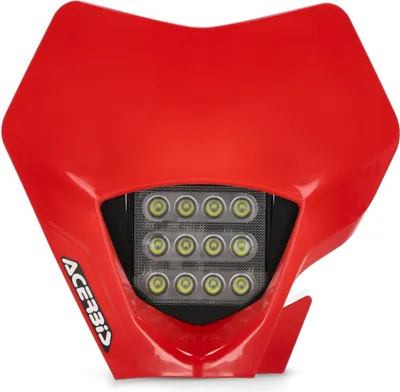 Immagine prodotto di Mascherina portafaro ACERBIS VSL rossa faro a 12 Led per GAS GAS