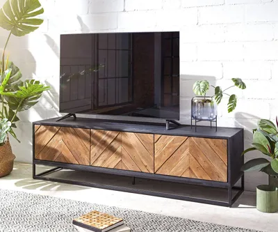 Produktbild von DELIFE Lowboard Famke 145 cm Mango Teak 3 Türen