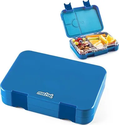 Produktbild von Famanu Lunchbox für Kinder mit 6 Fächern - Auslaufsichere Snackbox für Kindergarten und Schule - 850 ml