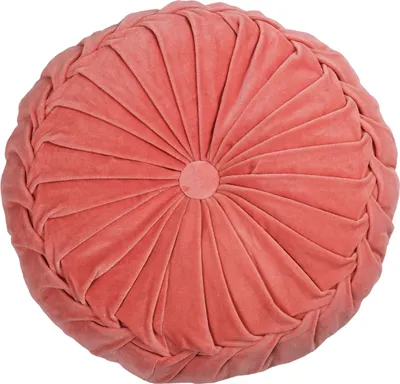 Produktbild von Kissen - Koralle - Ø 40 cm - Samtoptik
