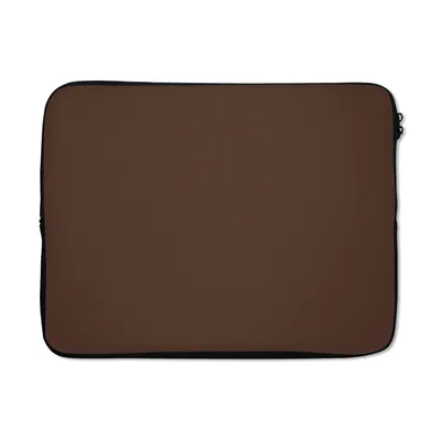 Produktbild von MuchoWow® Laptop Hülle 15 Zoll Braun - Dunkel - Farben Laptoptasche - Laptoptasche - Sleeve - Rundum-Schutz