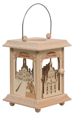 Zdjęcie produktu dla Latarnia stołowa Dresden z wkładem szklanym WxHxD 120 x 170 x 120mm NOWOŚĆ