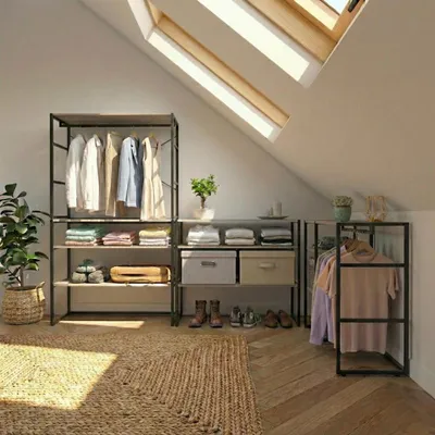 Immagine prodotto di Set di 4 appendiabiti modulari da soffitta 400x85cm KADRA