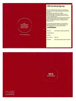 Produktbild von Prophila Collection 10 Münz-Tabletts für 10-Euro-Münzen