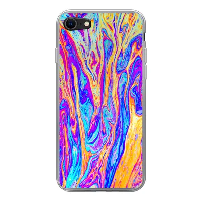 Produktbild von MuchoWow® Handyhülle Schutzhülle Hülle für iPhone SE 2022 Kunst - Farben - Psychedelisch Silikon Softcase Handy Hülle - Schutzhülle