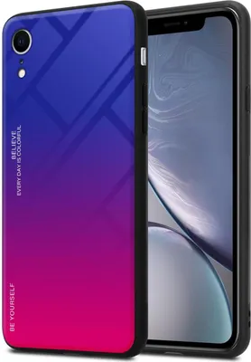 Produktbild von Cadorabo Hülle für Apple iPhone XR Schutz Hülle in Schwarz Handyhülle TPU Etui Cover Case Tempered Glas