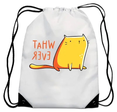 Produktbild von Cartoon-Stil Kordelzugtasche für Katzenliebhaber