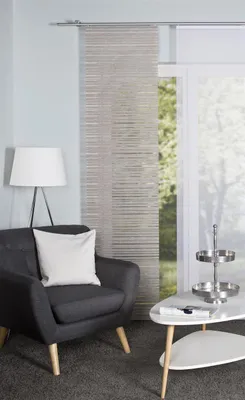 Zdjęcie produktu dla Home Wohnideen zasłona przesuwna poziome pasy "Folke" 245 x 60 cm Nature