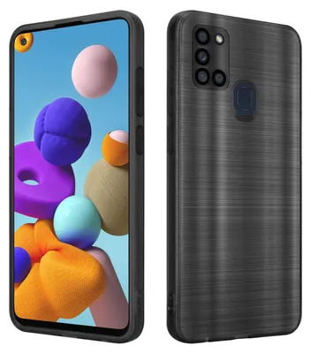 Zdjęcie produktu dla Cadorabo pokrowiec ochronny na Samsung Galaxy A21s w kolorze czarnym pokrowiec na telefon komórkowy etui silikonowe TPU