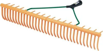 Produktbild von Famanu Gartenrechen mit 32 Zähnen - Kunststoff, 64 cm breit