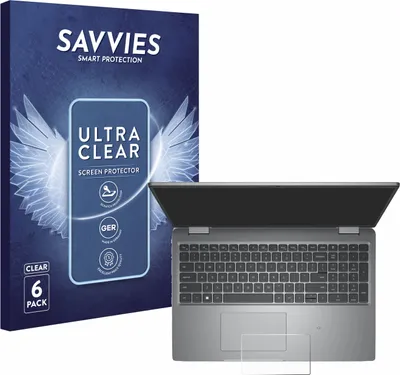 Produktbild von 6x Für Dell Latitude 5540 Touchpad Schutzfolie Savvies Displayschutz Display Schutz Folie Klar Transparent