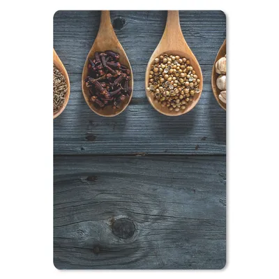 Produktbild von MuchoWow® Mauspad Mousepad Gewürze - Löffel - Holz - Küche - Gewürze - Industrie 18x27 cm - Mousepads - Maus Mat - Pad - Mausunterlage