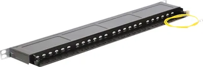 Immagine prodotto di DELOCK 19" Patchpanel 24-Port Cat6 0.5 HE schwarz