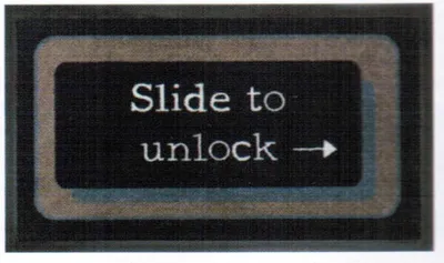 Produktbild von Türmatte Abtreter Slide to unlock 45x75 cm Fußabstreifer