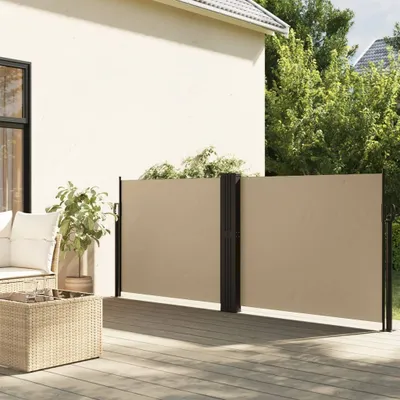 Obrázek produktu pro Maison Exclusive – boční markýza, výsuvná, béžová, 140 x 1200 cm