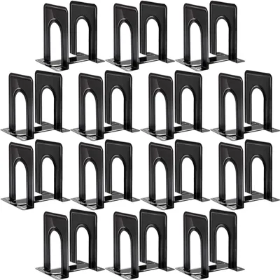 Image de Elzusha - Lot de 28 supports de livres noirs en métal