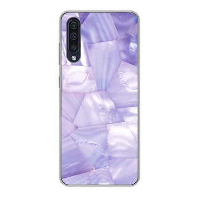 Produktbild von MuchoWow® Handyhülle Schutzhülle Hülle für Samsung Galaxy A30s Naturstein - Muster - Perlmutt Silikon Softcase Handy Hülle - Karteninhaber