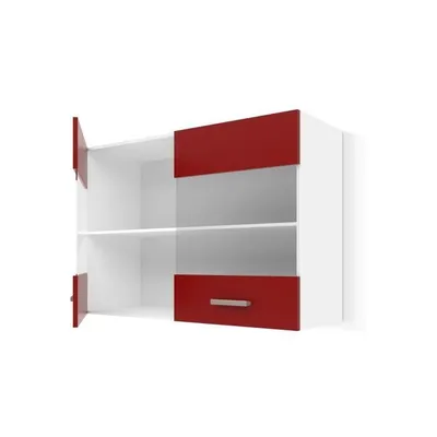 Produktbild von Kücheneinheit Rot PVC Kristall Kunststoff Melamine 80 x 31 x 55 cm