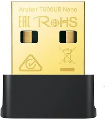 Zdjęcie produktu dla TP-Link ARCHER T600UB NANO, Przewodowa, USB, WLAN, 433 Mbit/s, Czarny