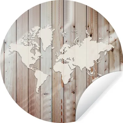 Produktbild von MuchoWow® - Mauerkreis - Wand Bilder - Wandsticker - Wohnzimmer Dekoration - Dekoration für die Wände - Aluminium - Babyzimmer