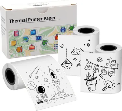 Imagen del producto de Papel térmico de 50 mm x 3,5 m, 3 rollos, para la impresión de fotografías