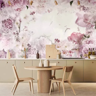 Produktbild von Vlies Fototapete - Dancing peonies 150x105 cm Blumen b-A-0152-a-d