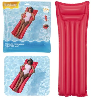 Produktbild von Bestway Luftmatratze "Matte Finish", 183x69 cm - 4-farbig sortiert (pink, grün, gelb, blau); 44007