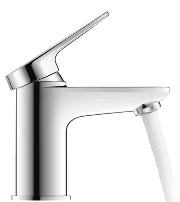 Produktbild von Duravit Waschtisch-Einhebelmischer S MinusFlow Wave Ausl. 95mm, o. Zugst.Abl.Gar., chrom
