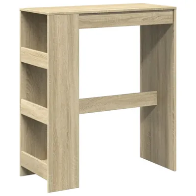 Produktbild von （Robust Möbel）Esstisch/Bartisch - CLORIS - Küchentisch elegantes Design - mit Regal Sonoma-Eiche 90x40x103,5cm Holzwerkstoff - Esstische DEMöbel806600