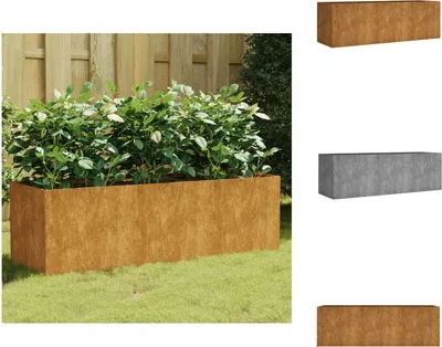 Obrázok produktu pre vidaXL Zvýšený záhon 120x40x40 cm Corten oceľ - Kvetináče a sadenice