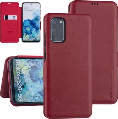 Immagine prodotto di Custodia tipo libro rosso per Samsung Galaxy S20 Plus - Portacarte