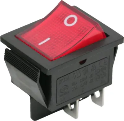 Obrázok produktu pre CB Elektro Vypínač kolískový červený 16A 250V (GLOBIZ)