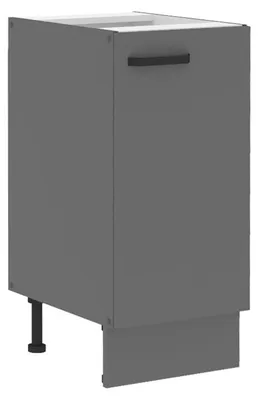 Produktbild von Küche NESSA Unterschrank 40 cm Anthrazit Küchenzeile Küchenblock Einbauküche