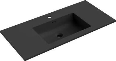 Immagine prodotto di Mexen Otis lavabo da incasso 101 x 46,5 cm, nero opaco - 25181071