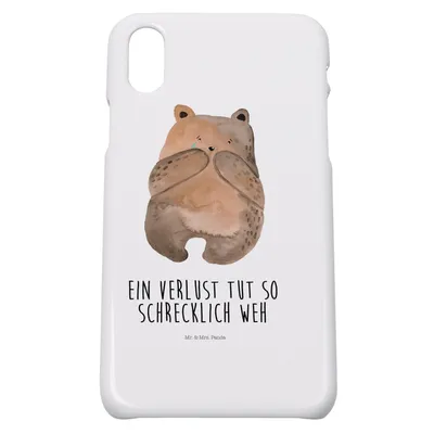 Produktbild von Mr. & Mrs. Panda Iphone 10 Handyhülle Bär Verlust - Weiß - Geschenk, X, Handy Case, Teddy, Trauer Trauergeschenk Traurig Trösten Trost Liebeskummer, Hülle