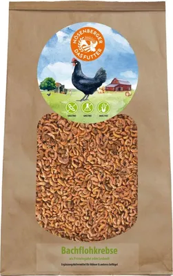 Produktbild von Nösenberger Bachflohkrebse 250 gr. Huhn
