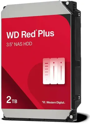 Produktbild von Red Plus WD20EFPX Interne Festplatte 3,5" 2 TB SATA