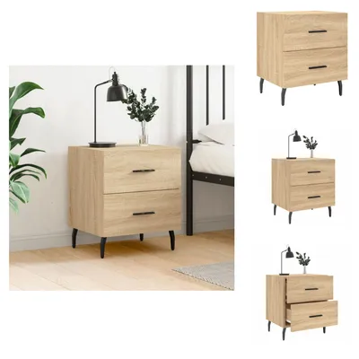 Immagine prodotto di vidaXL Comodino rovere Sonoma 40x35x47,5 cm materiale legno - Comodini