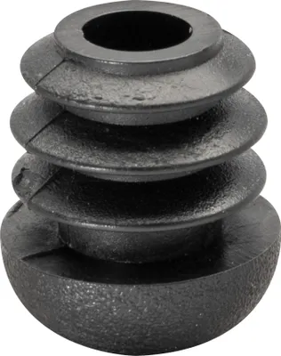 Produktbild von WAGNER Möbelgleiter für Stahlrohr rund 4tlg. - Durchmesser Ø 14 / 16 x 19 mm, Abrieb 7 mm, Kunststoff schwarz - 15005099