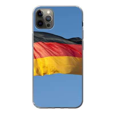 Produktbild von MuchoWow® Handyhülle Schutzhülle Hülle für iPhone 13 Pro Max Foto der deutschen Flagge Silikon Softcase Handy Hülle - Mobiltelefon