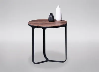 Immagine prodotto di Tavolino da caffè rotondo moderno, colore nero