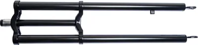 Image de Fourche à double pont, noire 630 mm, noble pour pneus 26 pouces