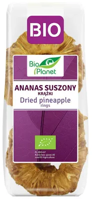 ANANAS SUSZONY KRĄŻKI BIO 100 g - BIO PLANET