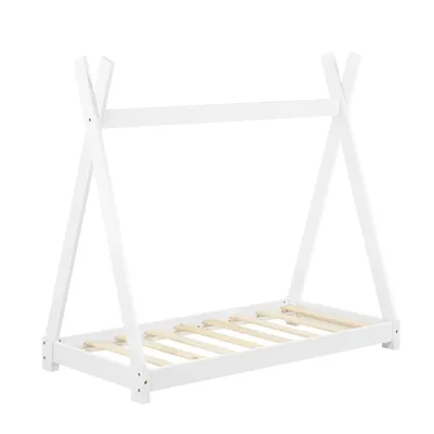 Imagen del producto de Cama infantil And OutdoorMatch Blanca - Tipo - Con somier y colchón - 70x140 cm - Color madera - Cama para niños y niñas - Diseño moderno