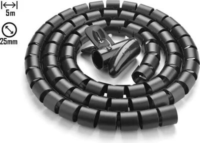 Image de Organisateur de câble en spirale Ugreen LP121 5m 25mm noir