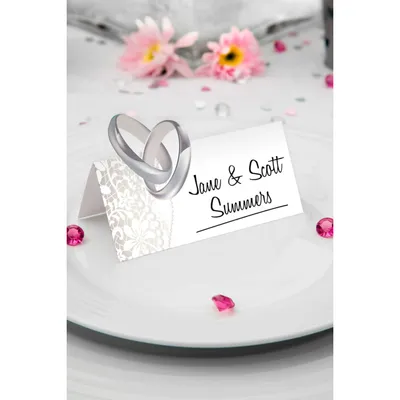 Produktbild von Tischkarten Namensschilder für Hochzeit - 36 Stück